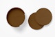 Round Leather Coaster Mockup, Top View