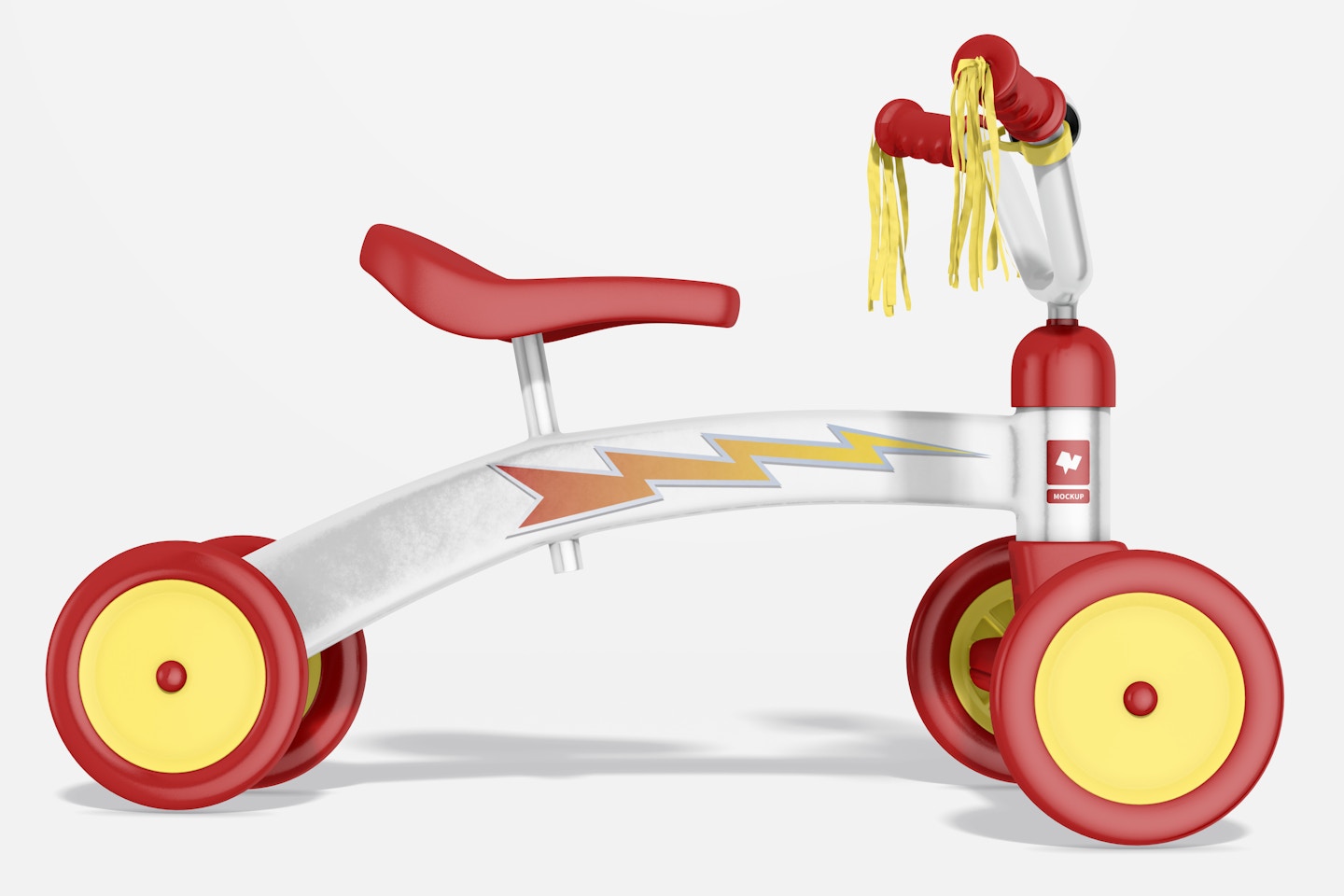 Retro Tricycle Mockup, Side View