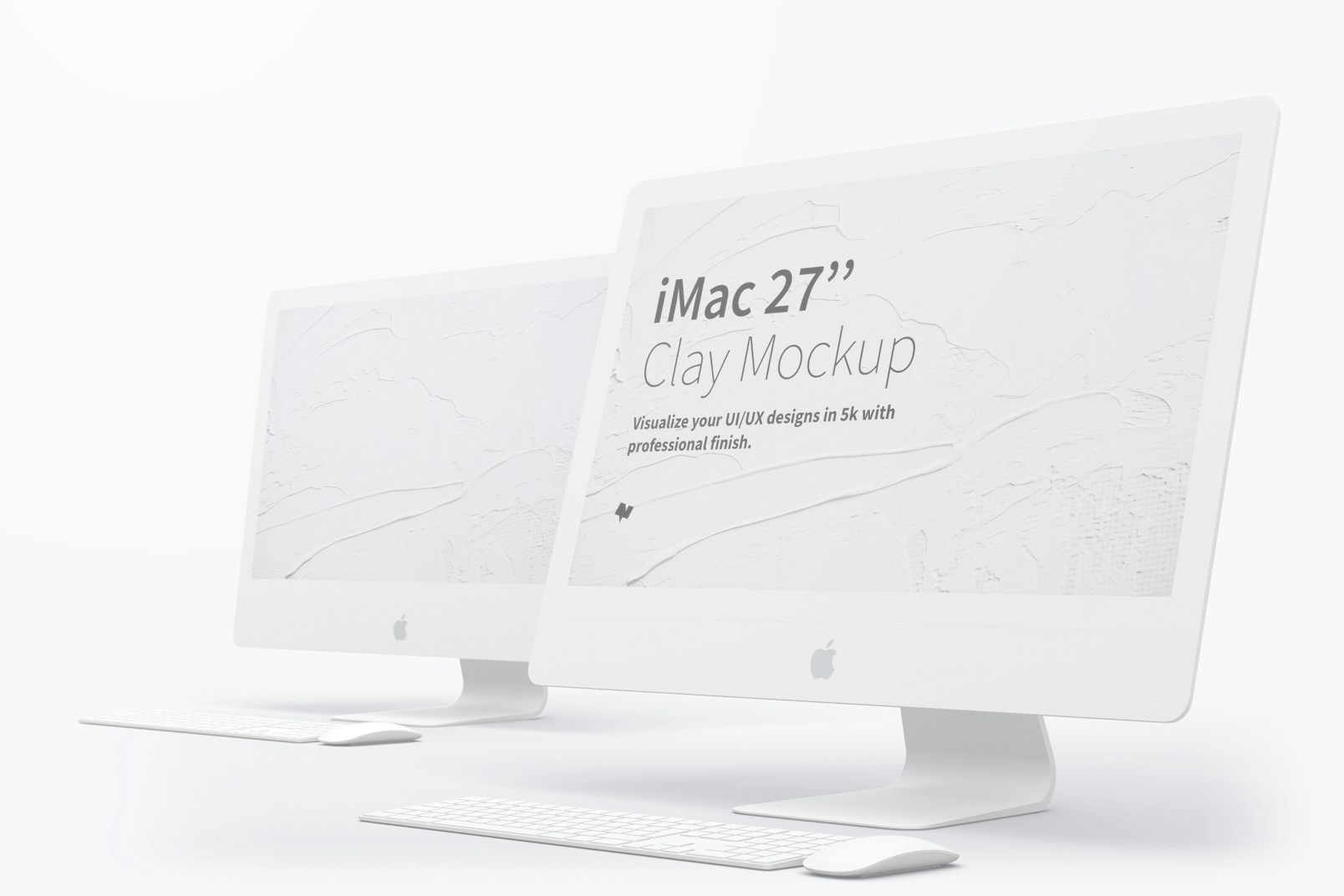 Clay iMac 27” Mockup 03
