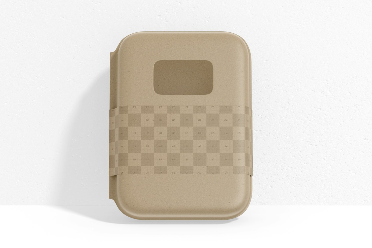 Compostable Food Container with Window Mockup, Front View