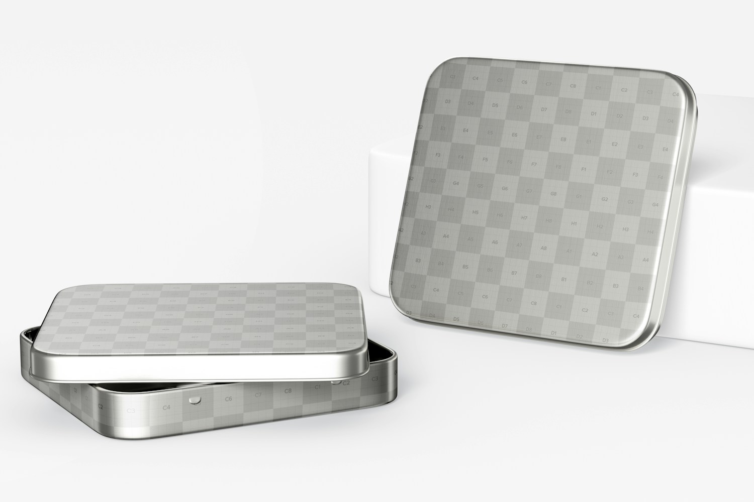 Cases for Sanitary Pads Mockup, Perspective Cases for Sanitary Pads Mockup, Perspective