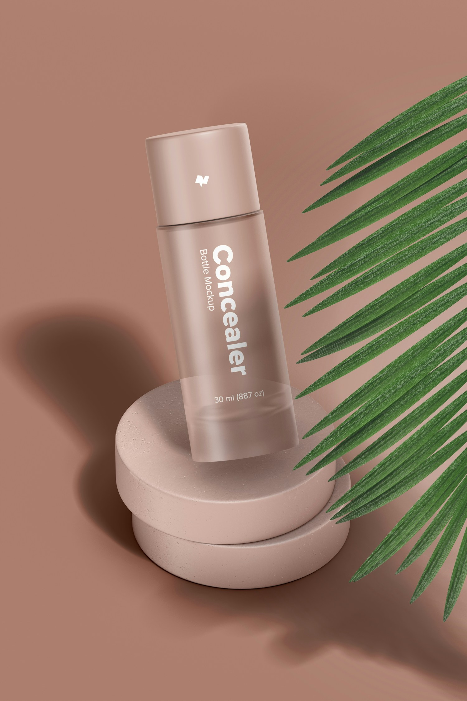 Concealer Bottle Mockup, Leaned Concealer Bottle Mockup, Leaned