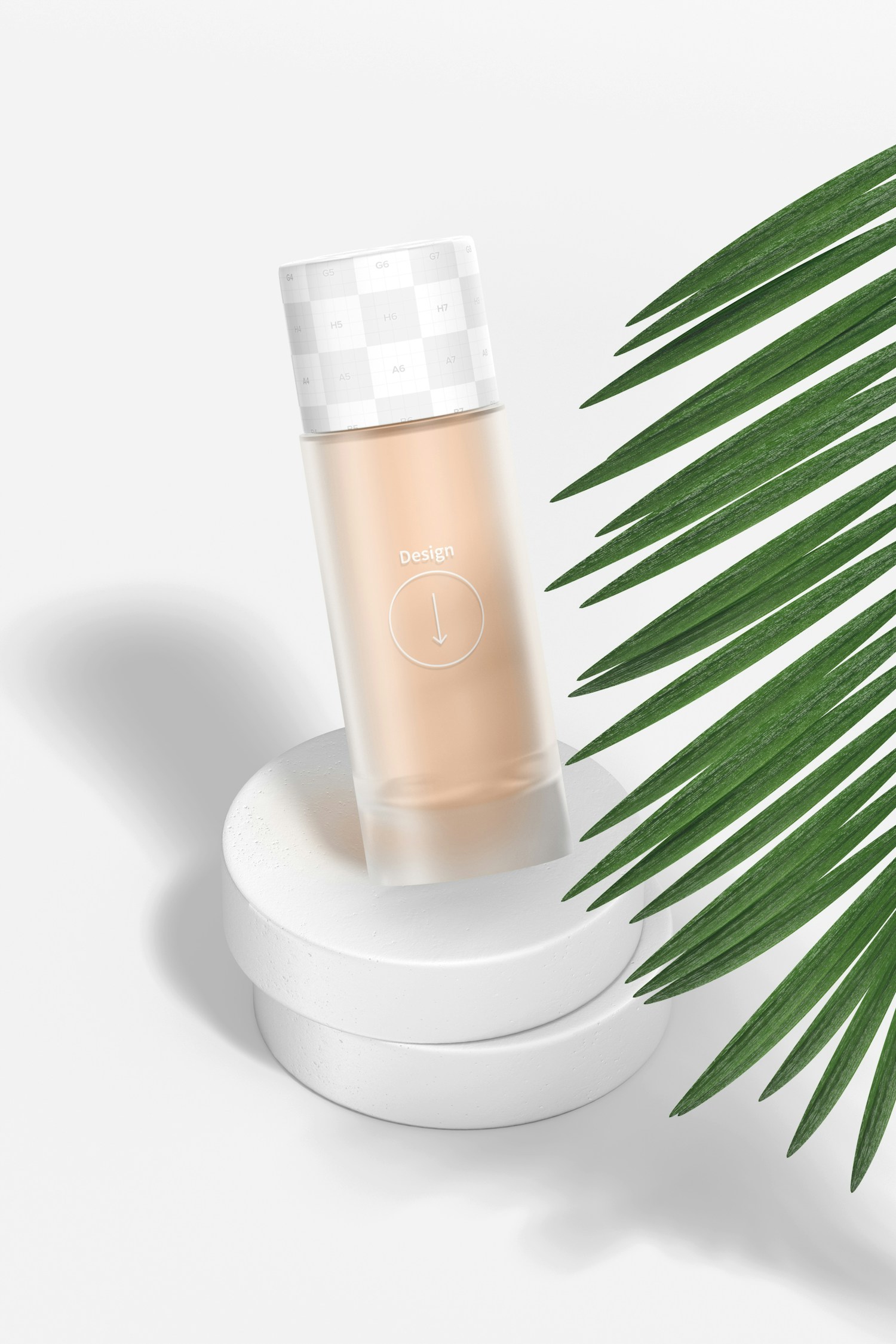 Concealer Bottle Mockup, Leaned Concealer Bottle Mockup, Leaned