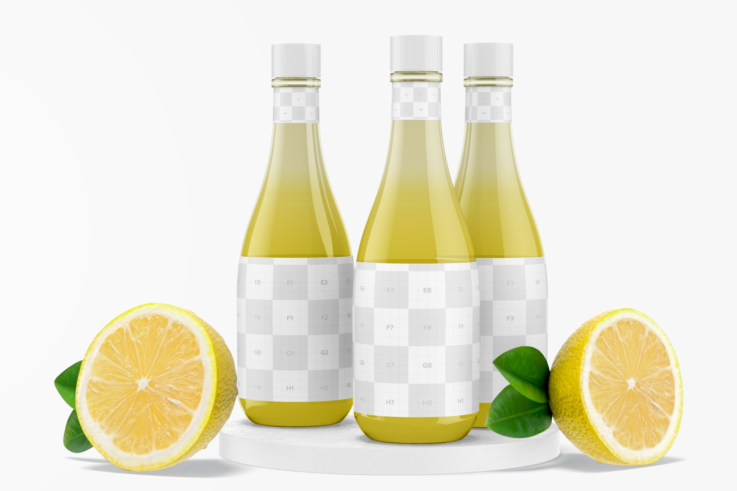 Maqueta de Botellas de Vinagreta de Limón de 14.5 oz