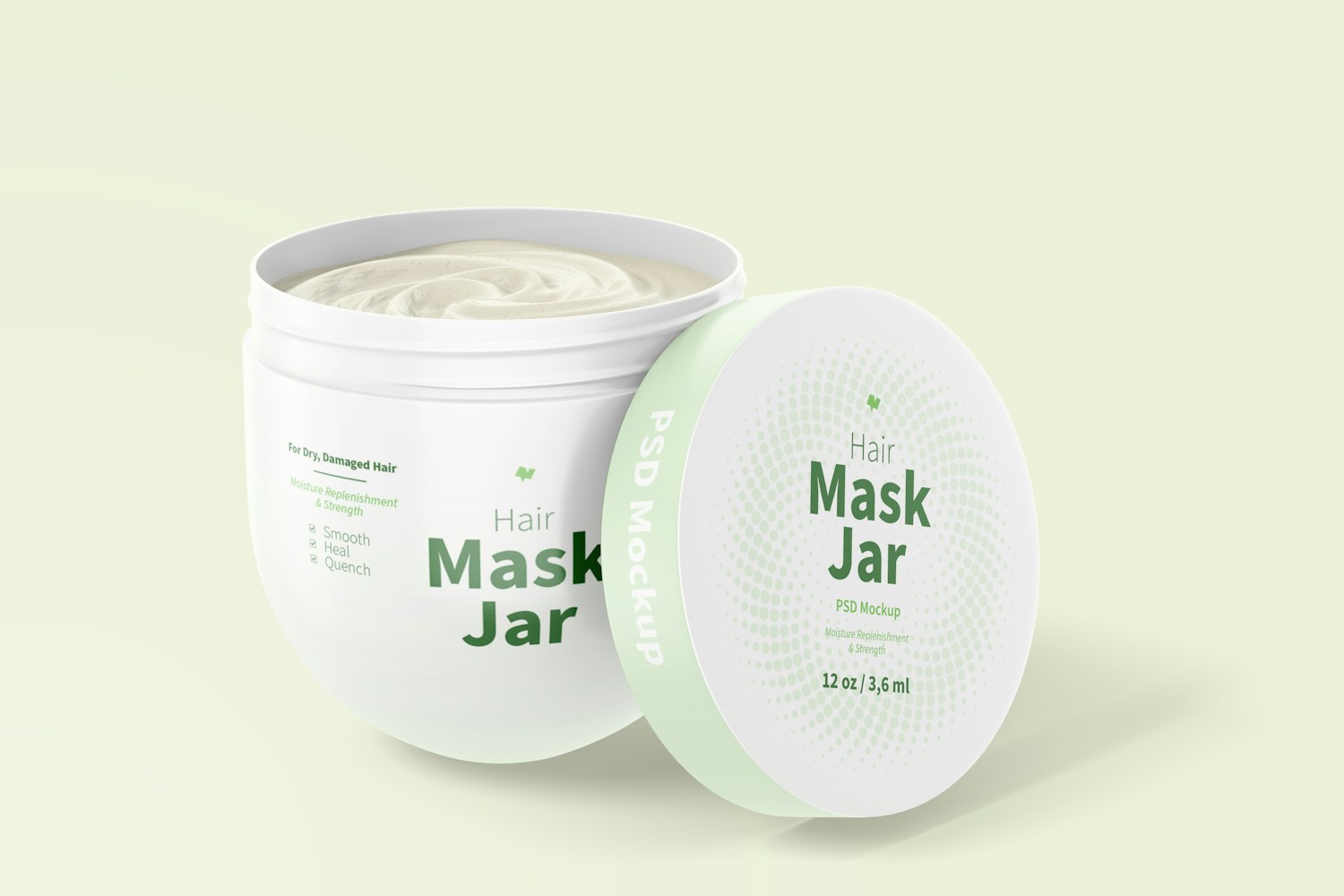Hair Mask Jar Mockup