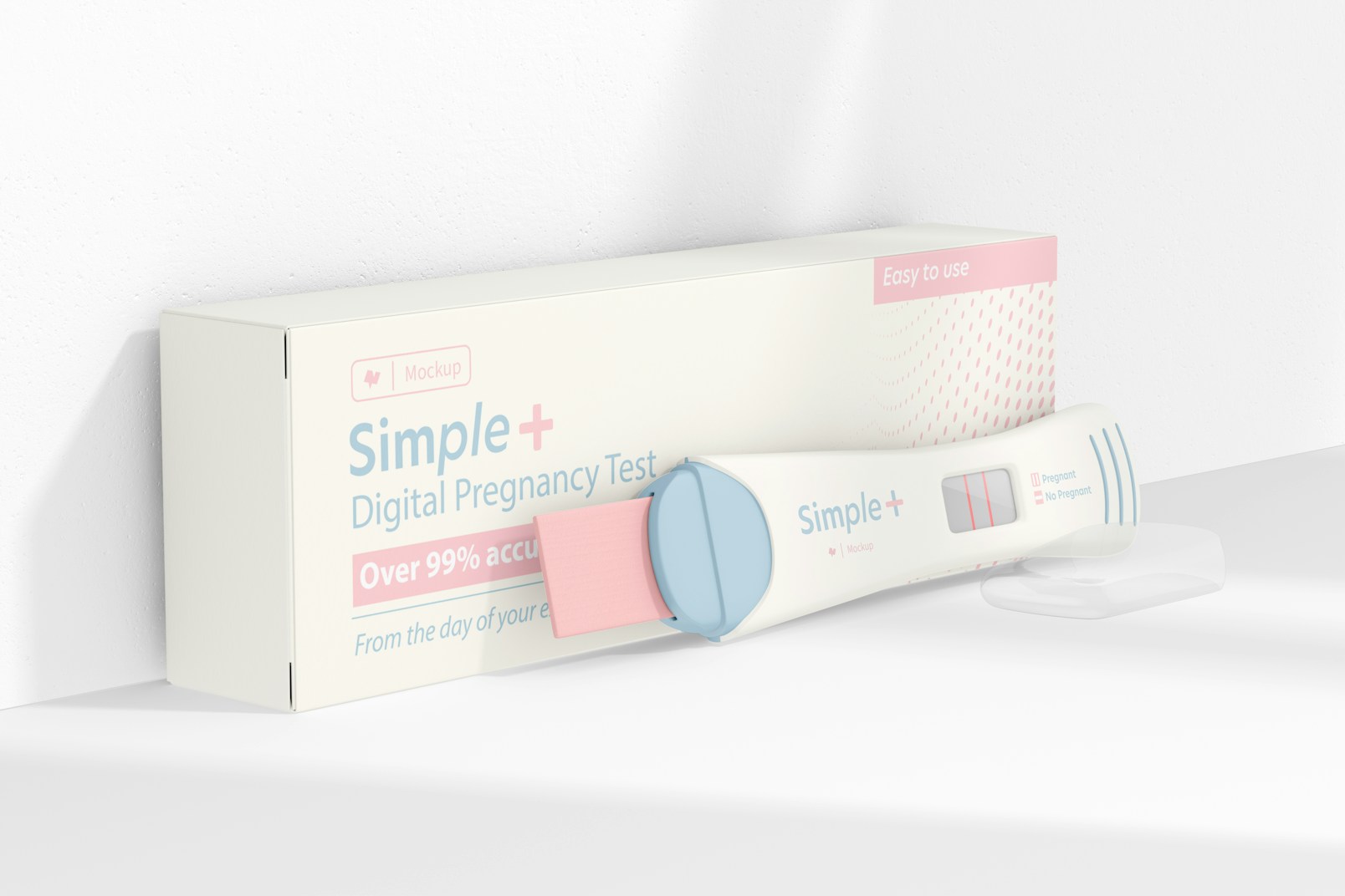 Digital Pregnancy Test Mockup