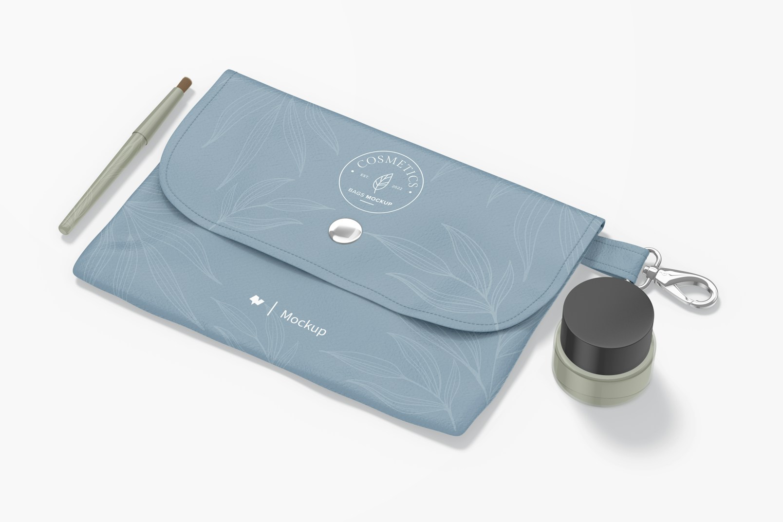 Casual Cosmetic Bag Mockup, Right View