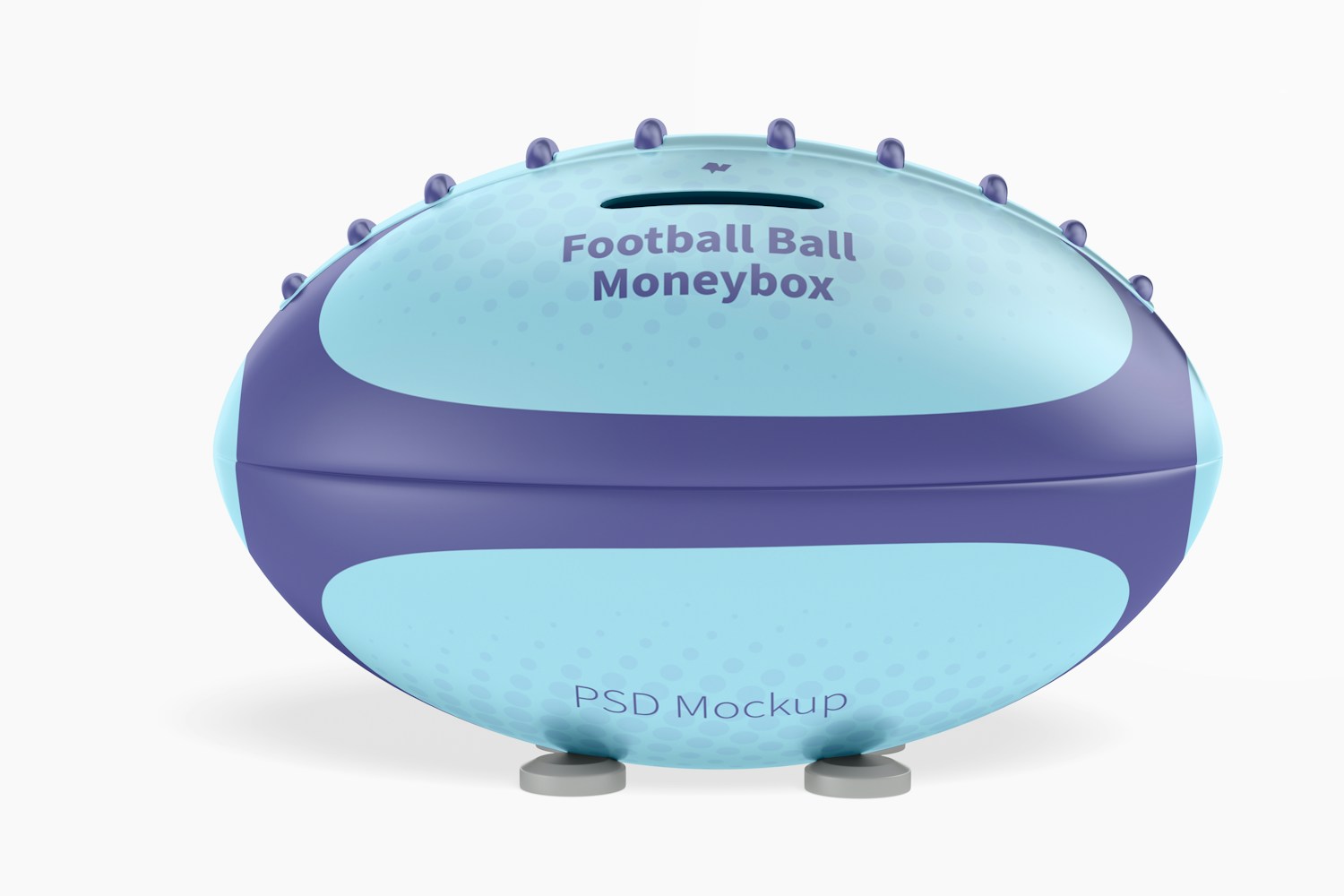 Metal Football Ball Moneybox Mockup