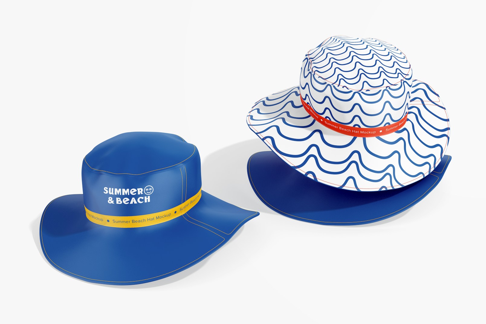 Summer Beach Hats Mockup