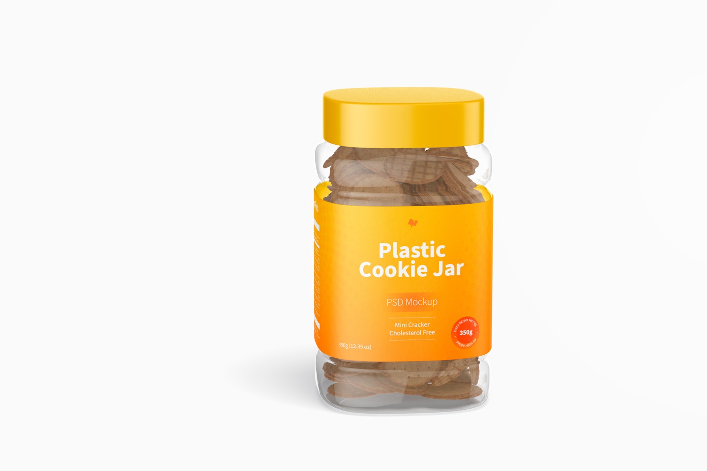 Plastic Cookie Jar Mockup