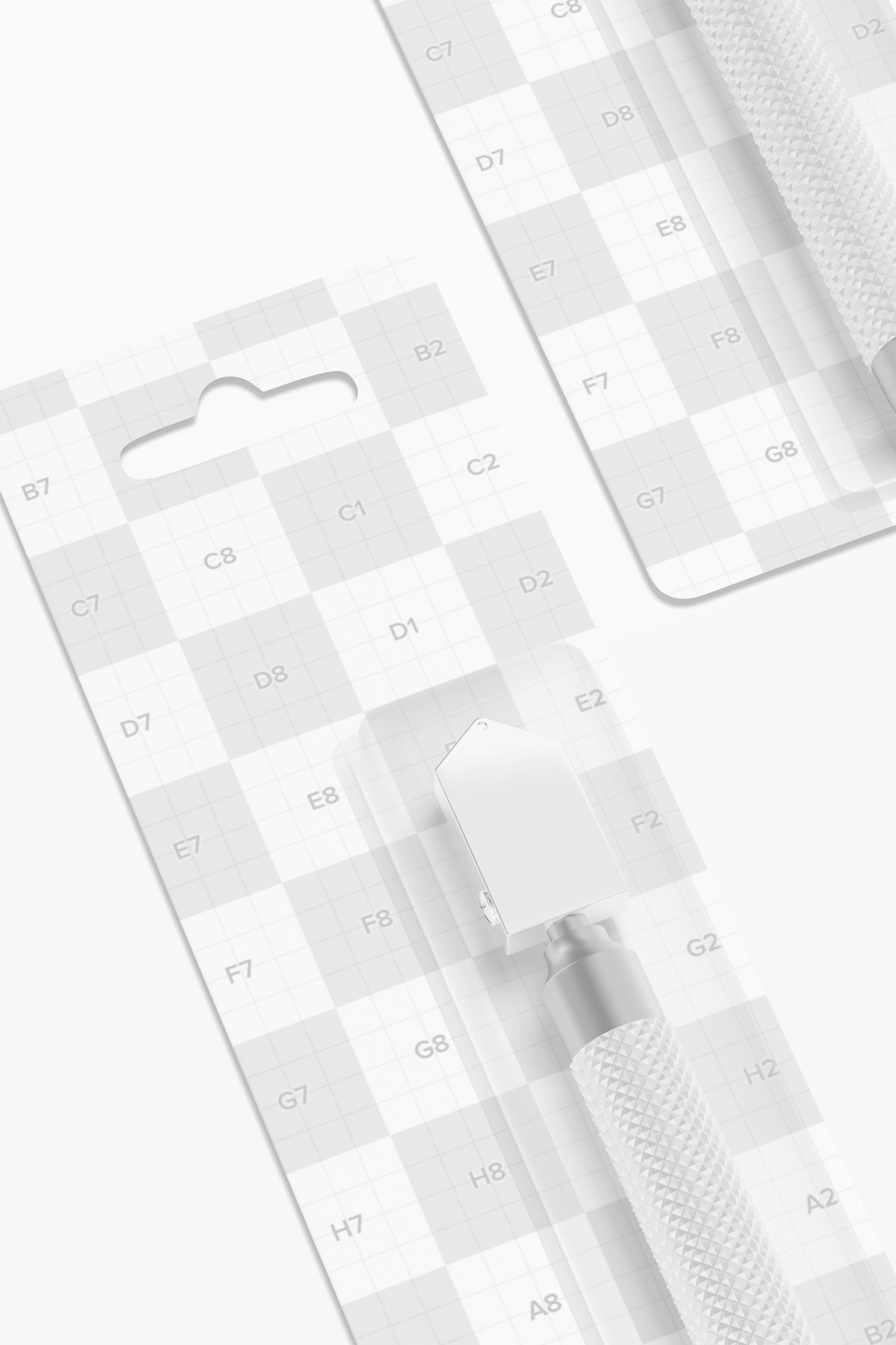 Glass Cutter Blister Mockup, Close Up Glass Cutter Blister Mockup, Close Up
