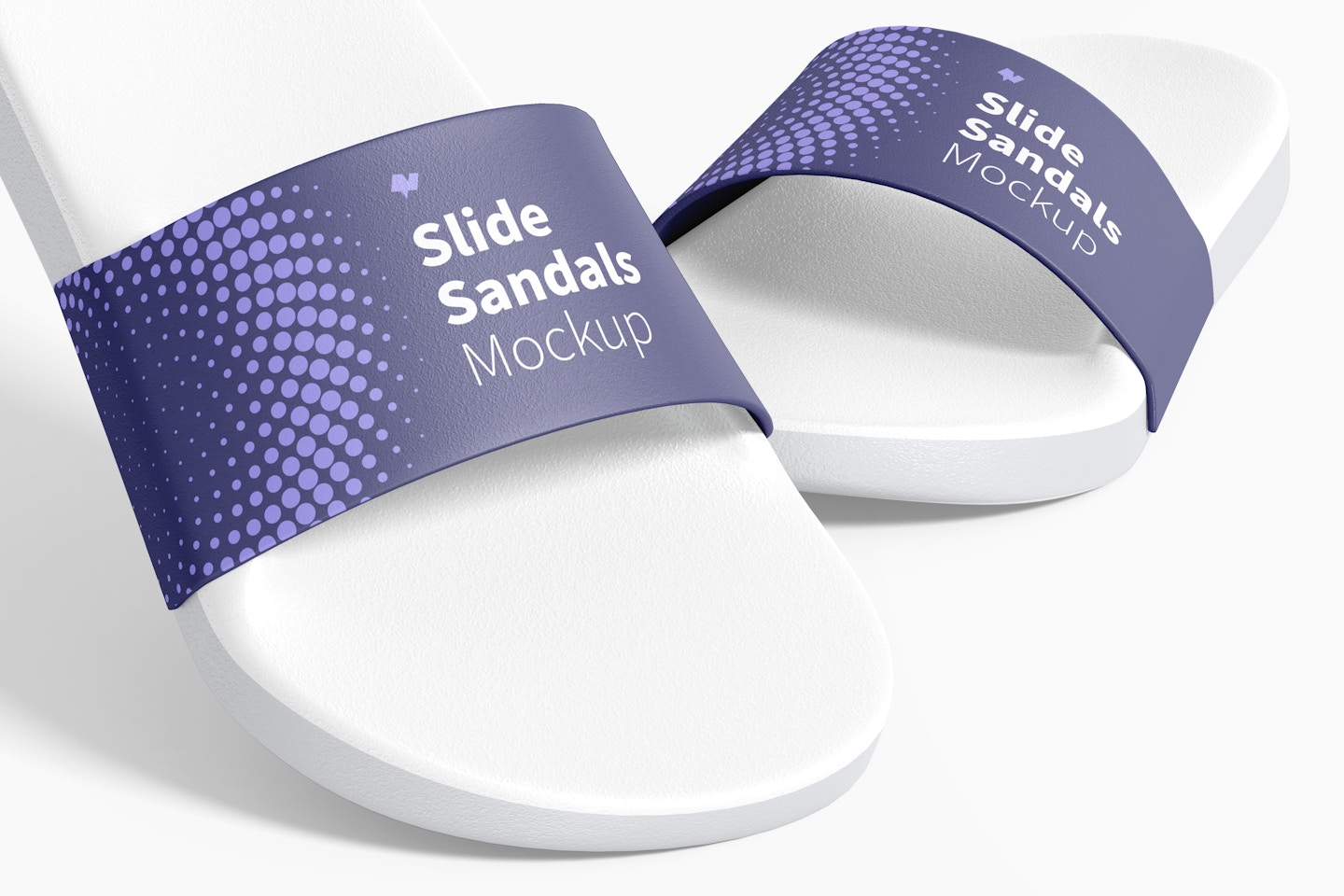 Slide Sandals Mockup, Close-Up