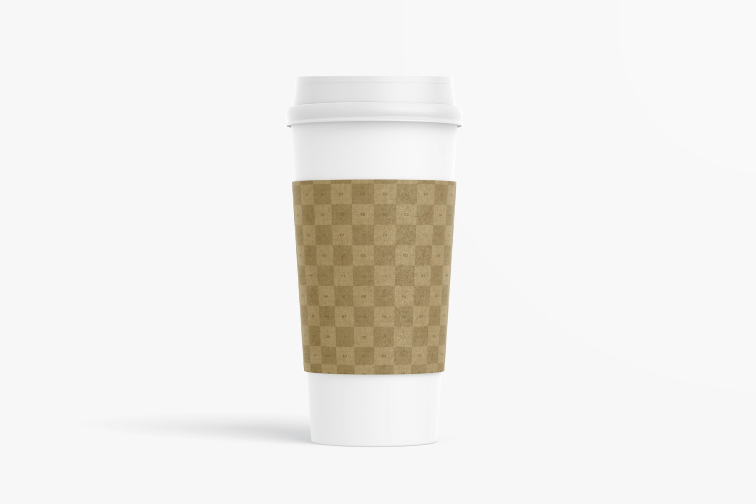 16 oz Paper Cup Mockup, Front View