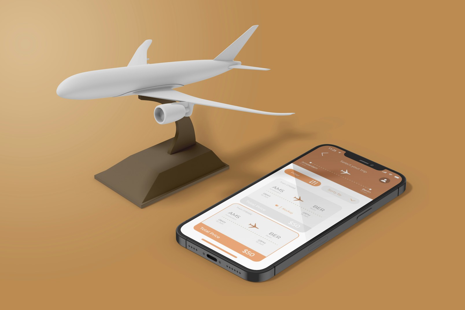 Travel Device Mockup, Perspective