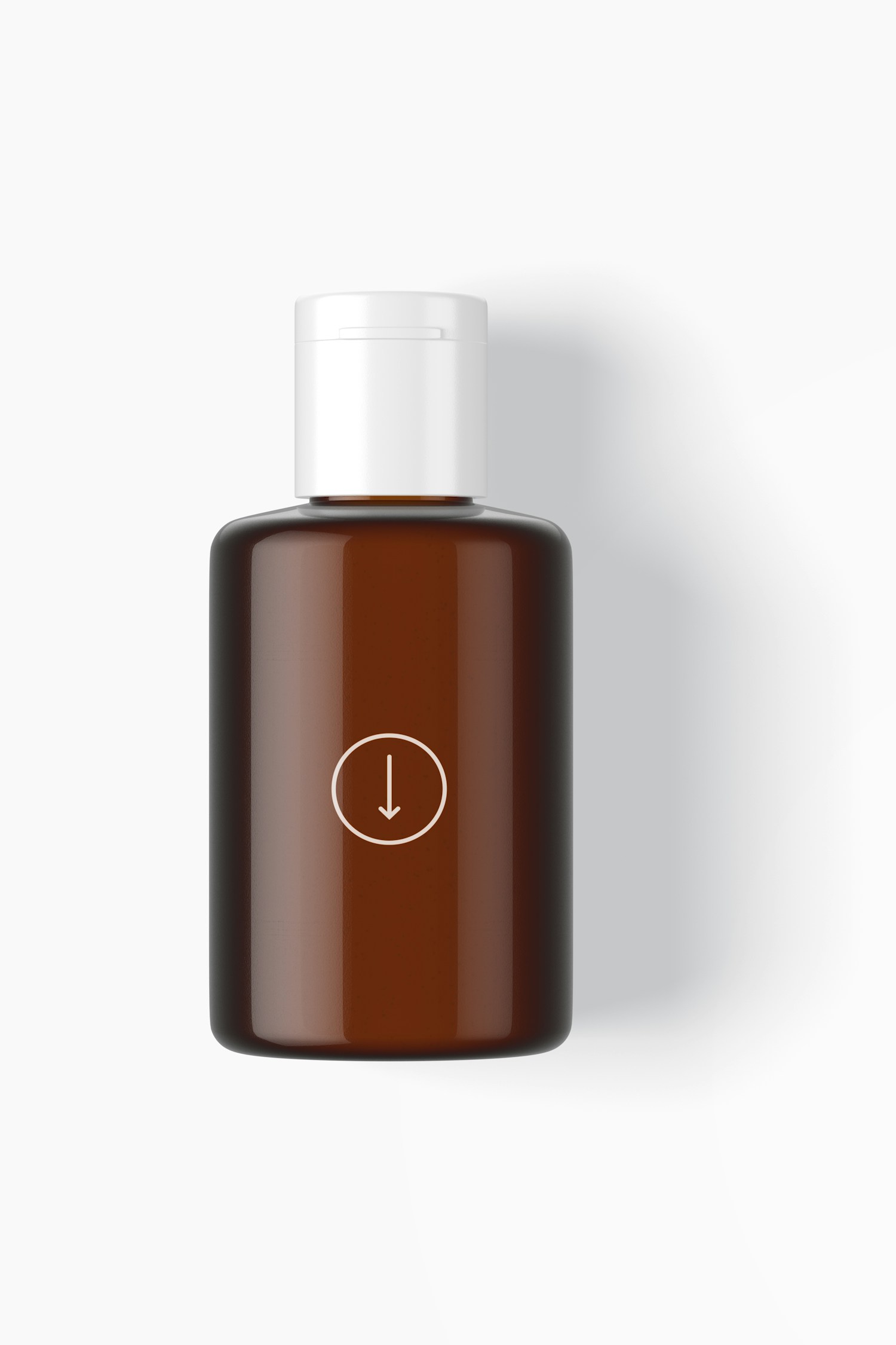 2 Oz Hair Conditioner Mockup, Top View