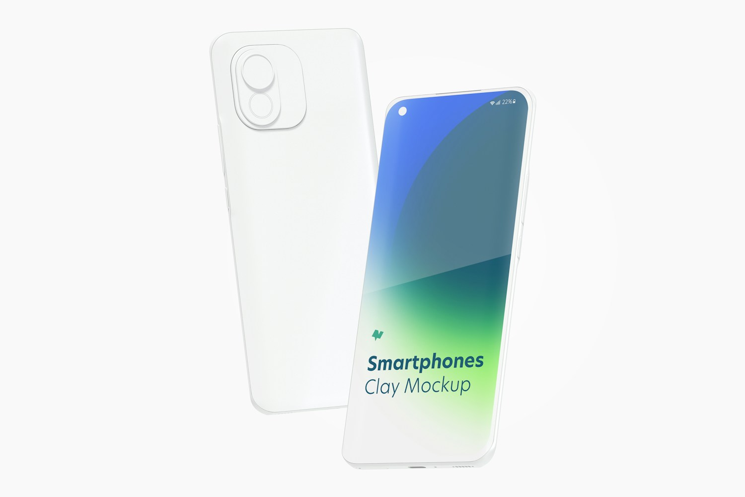 Maqueta de Celulares Xiaomi Multicolor, Flotando