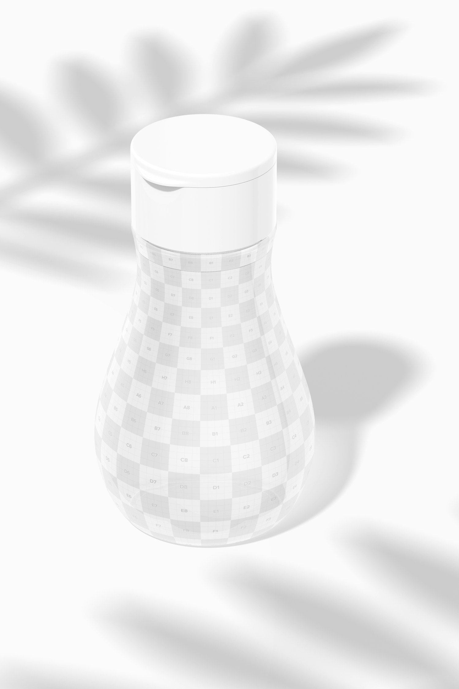 Small Micellar Water Bottles Mockup, High Angle View