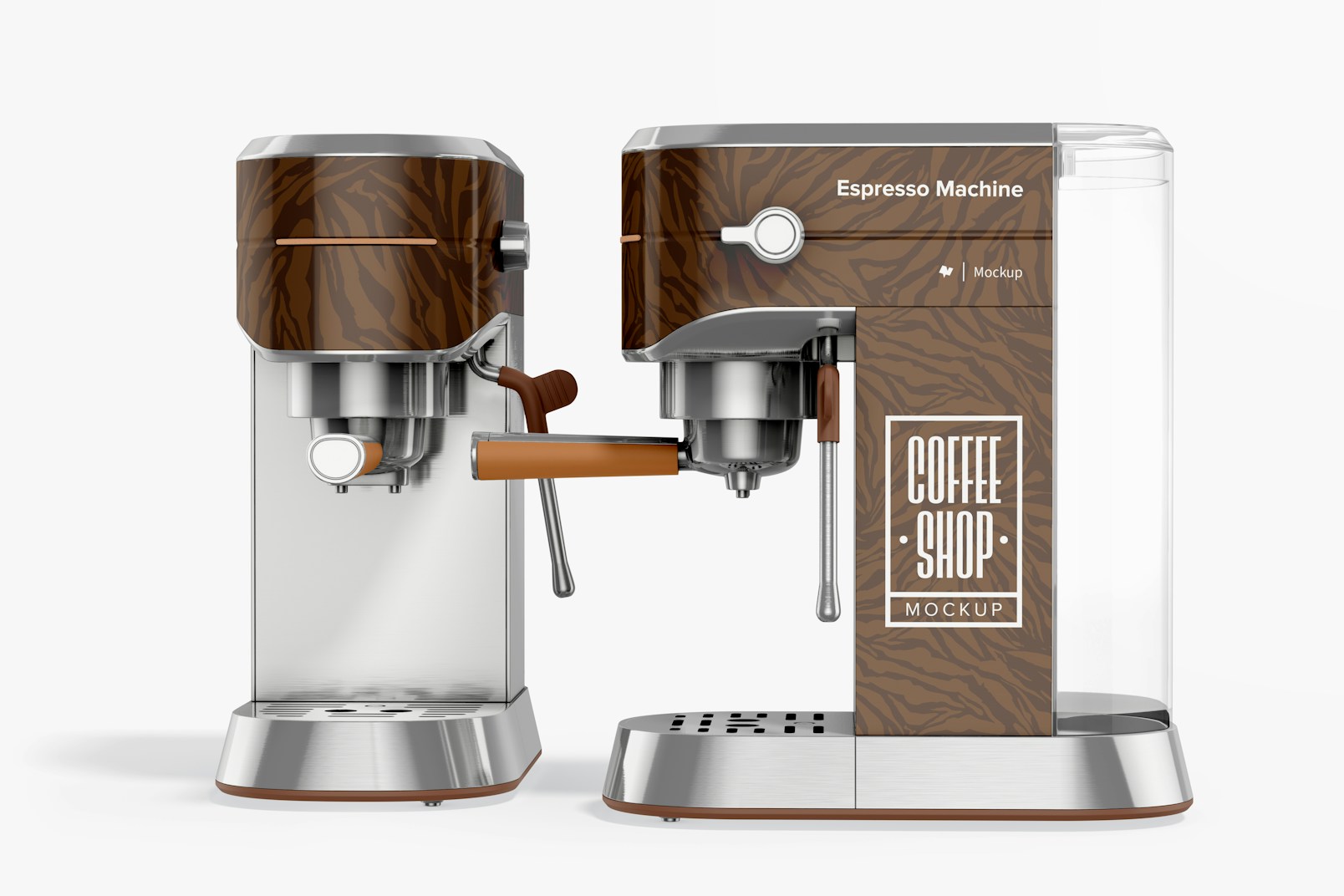 Espresso Machines Mockup, Side View