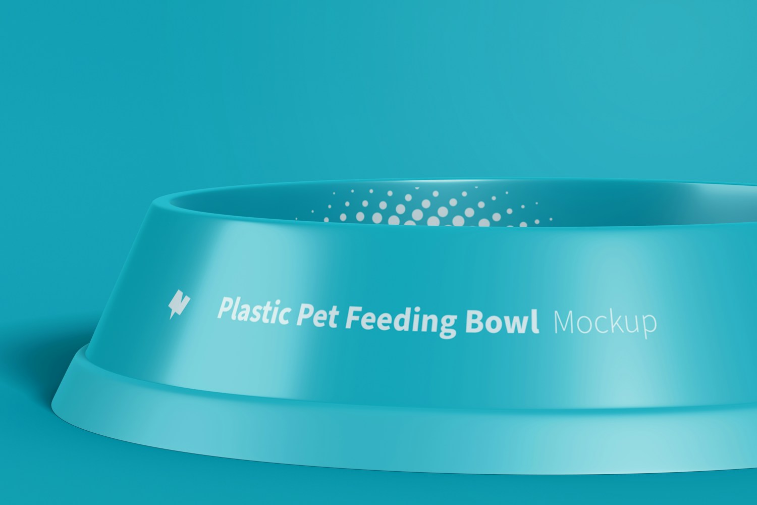 Plastic Pet Feeding Bowl Mockup Plastic Pet Feeding Bowl Mockup
