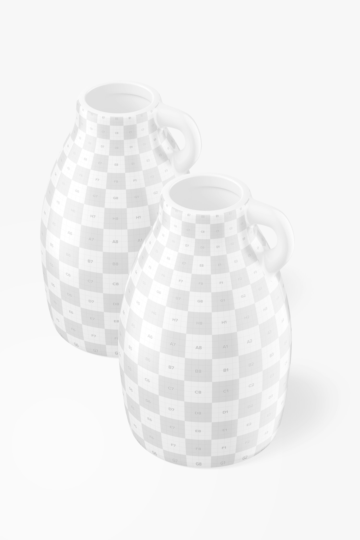 Ceramic Vase Mockup, Perspective View