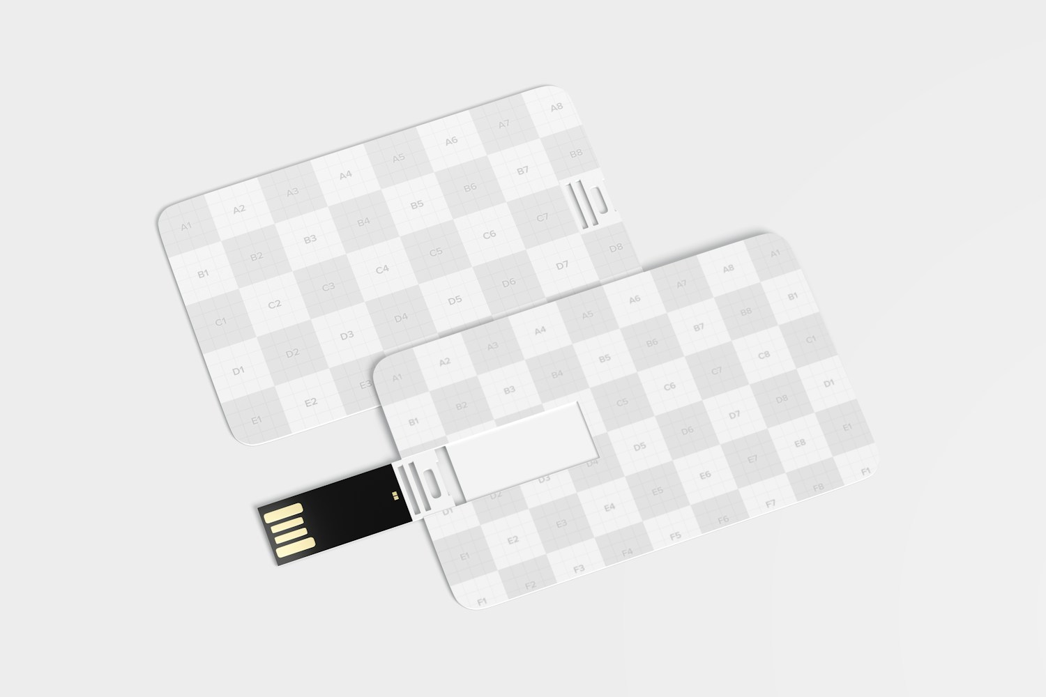 USB Cards Mockup