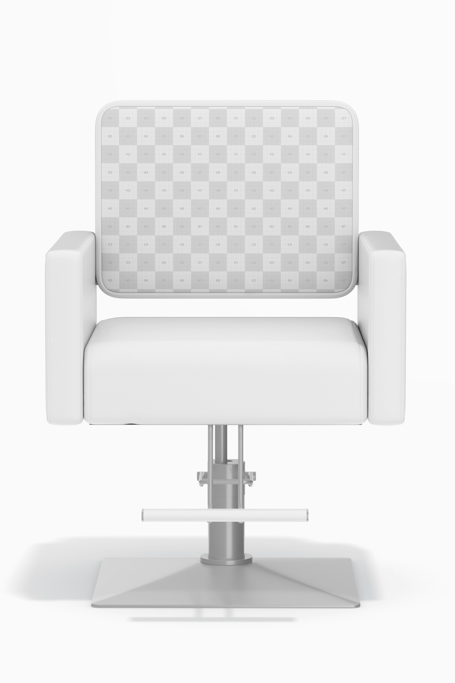 Barber Chair Mockup, Front View