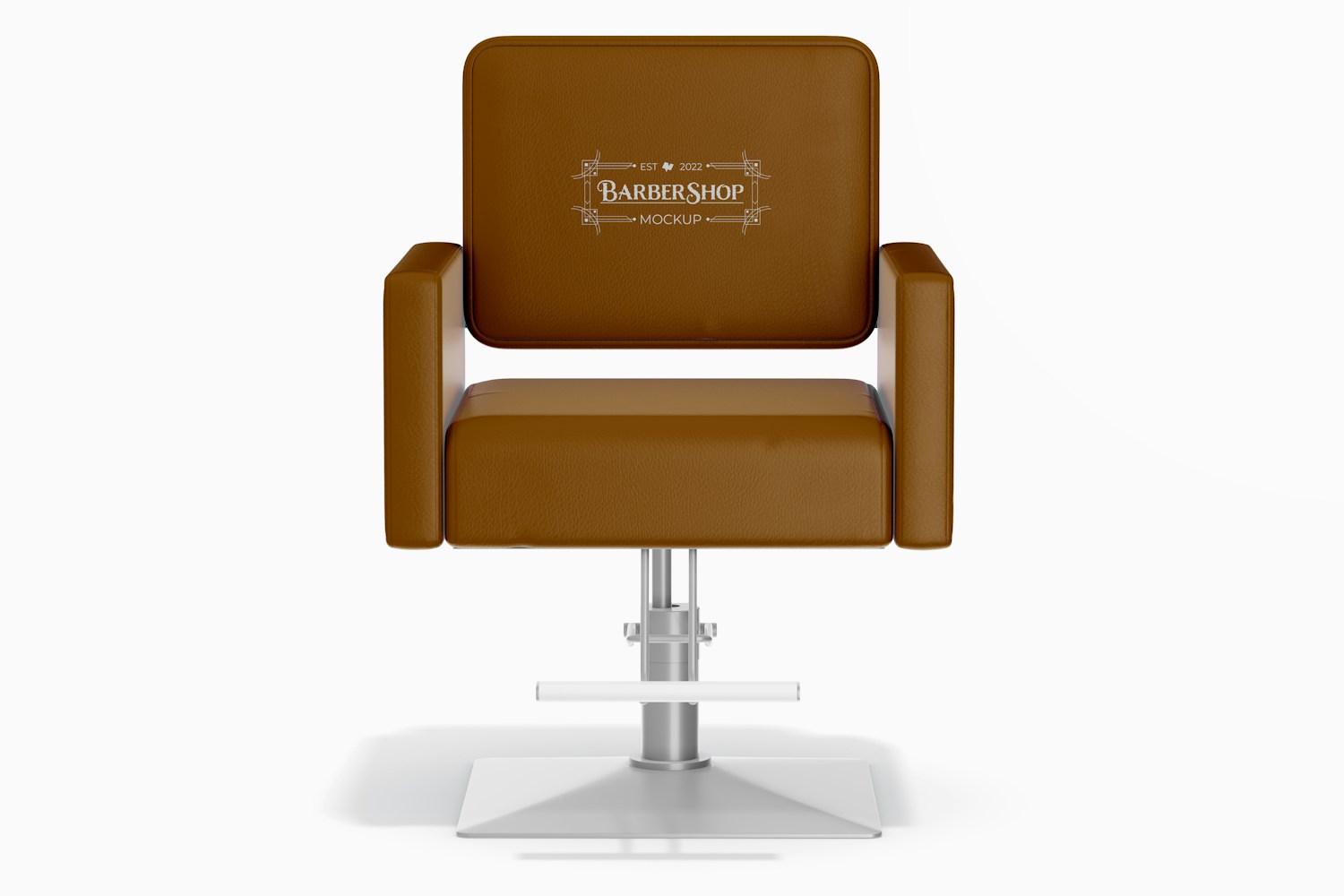 Barber Chair Mockup, Front View
