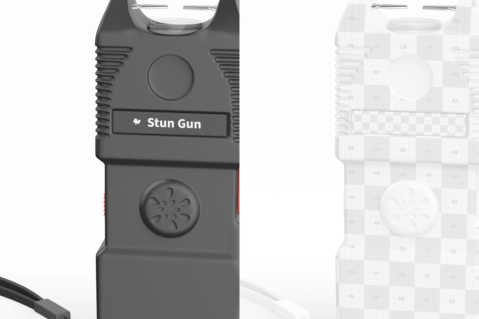 Stun Gun Mockup, Close Up