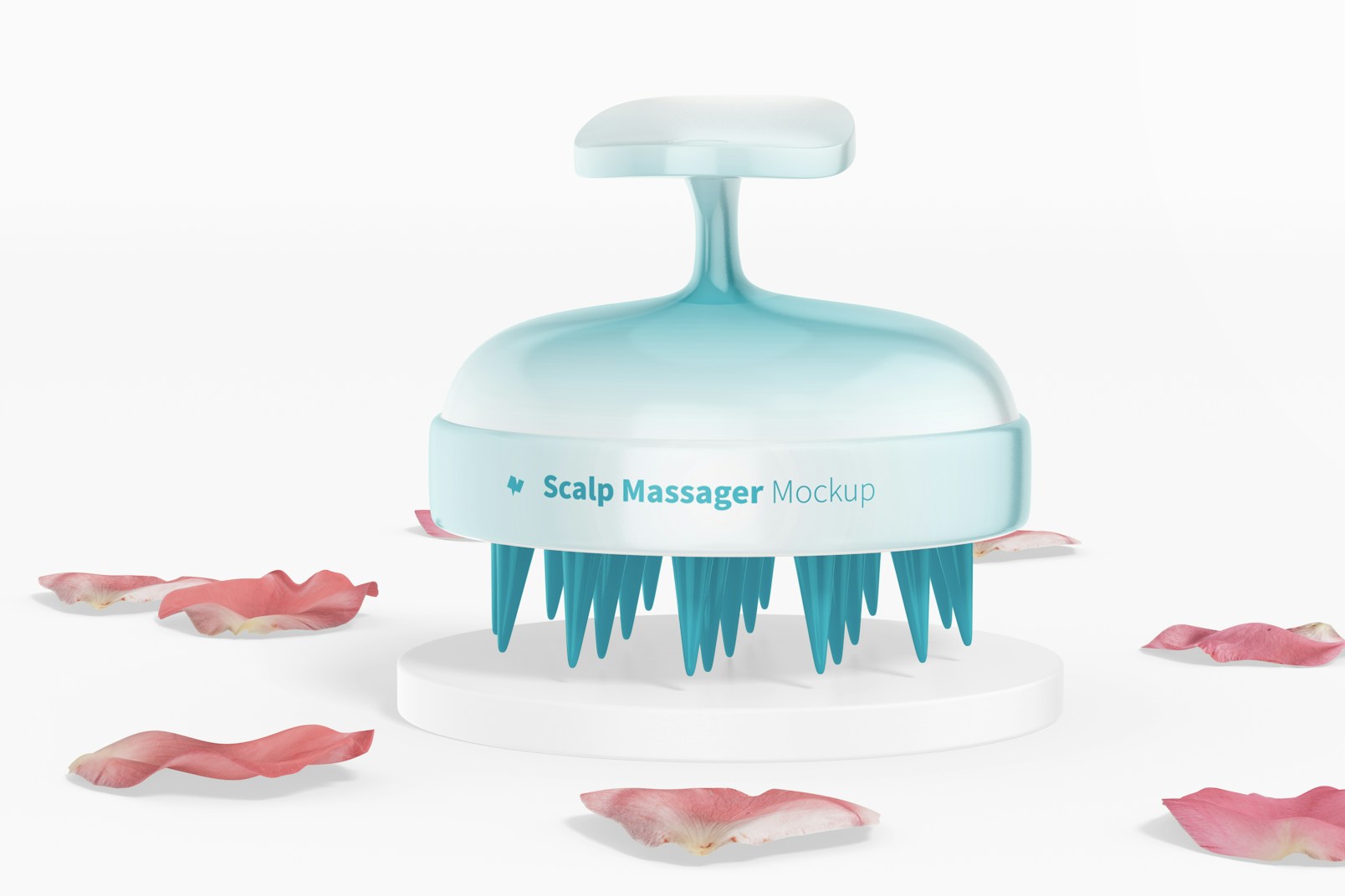 Scalp Massagers Mockup, Close Up