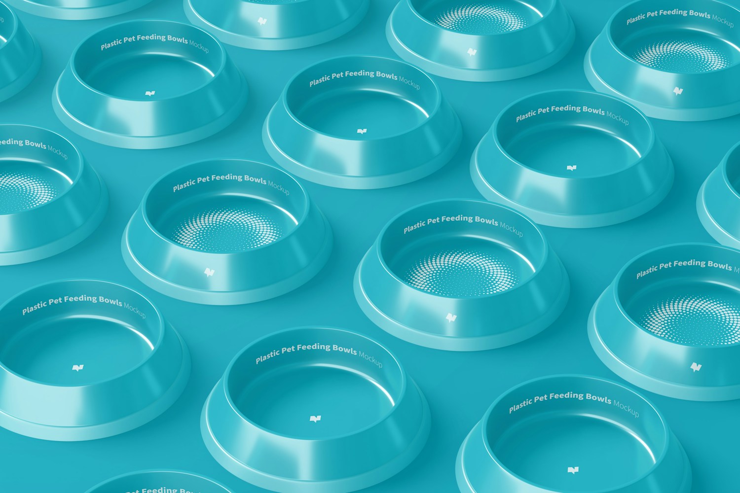 Plastic Pet Feeding Bowls Sets Mockup Plastic Pet Feeding Bowls Sets Mockup