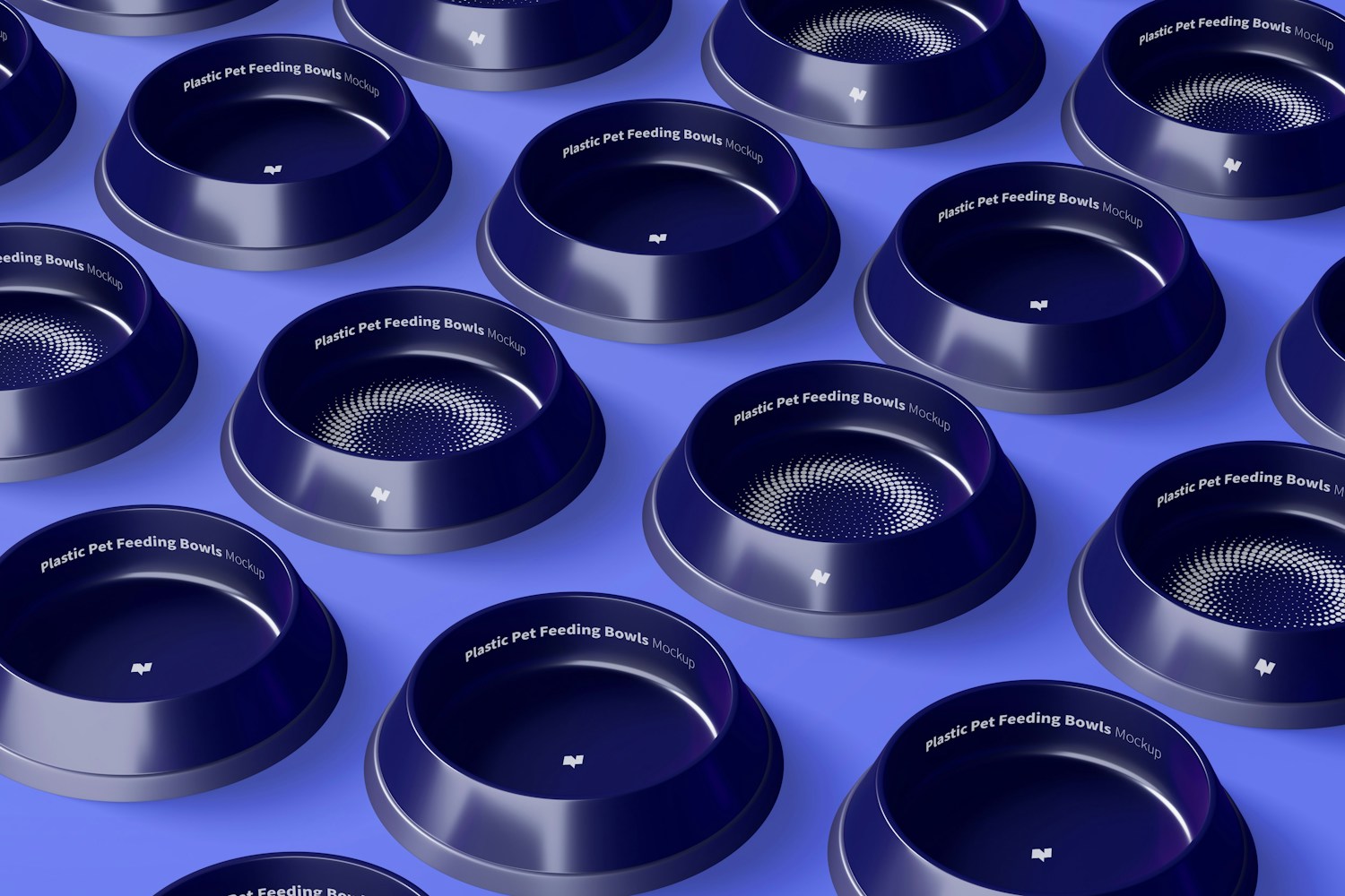 Plastic Pet Feeding Bowls Sets Mockup Plastic Pet Feeding Bowls Sets Mockup