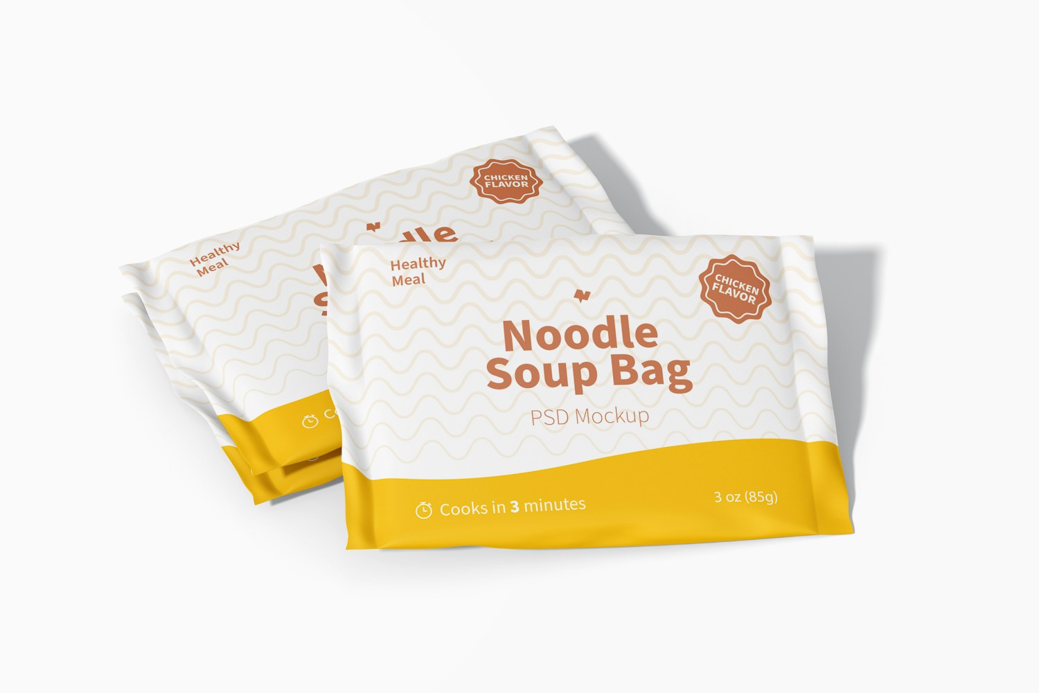 Maqueta de Bolsas de Sopa de Fideos Maqueta de Bolsas de Sopa de Fideos