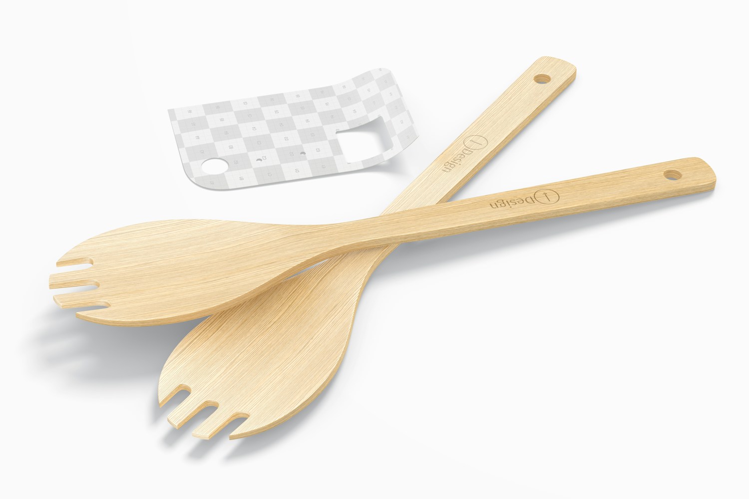 Bamboo Slotted Spatulas Mockup 02 Bamboo Slotted Spatulas Mockup 02