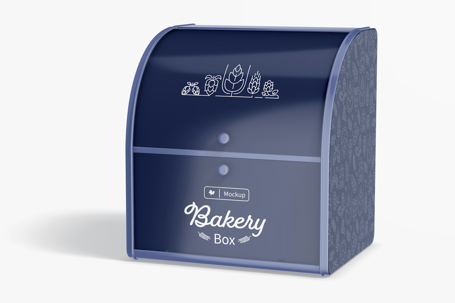 Two Tier Bakery Box Mockup, Right View