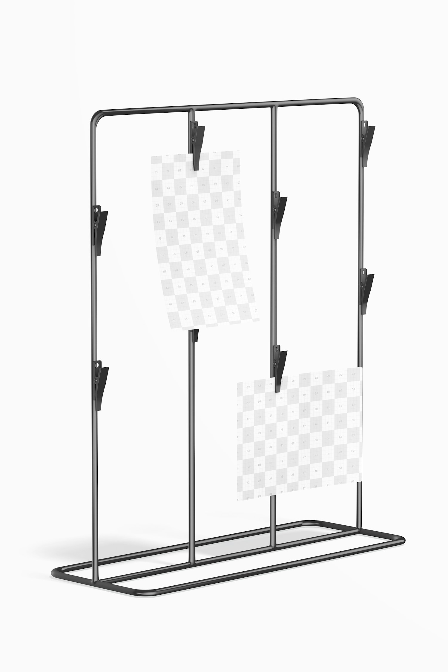Clip Photo Stand Mockup, Right View