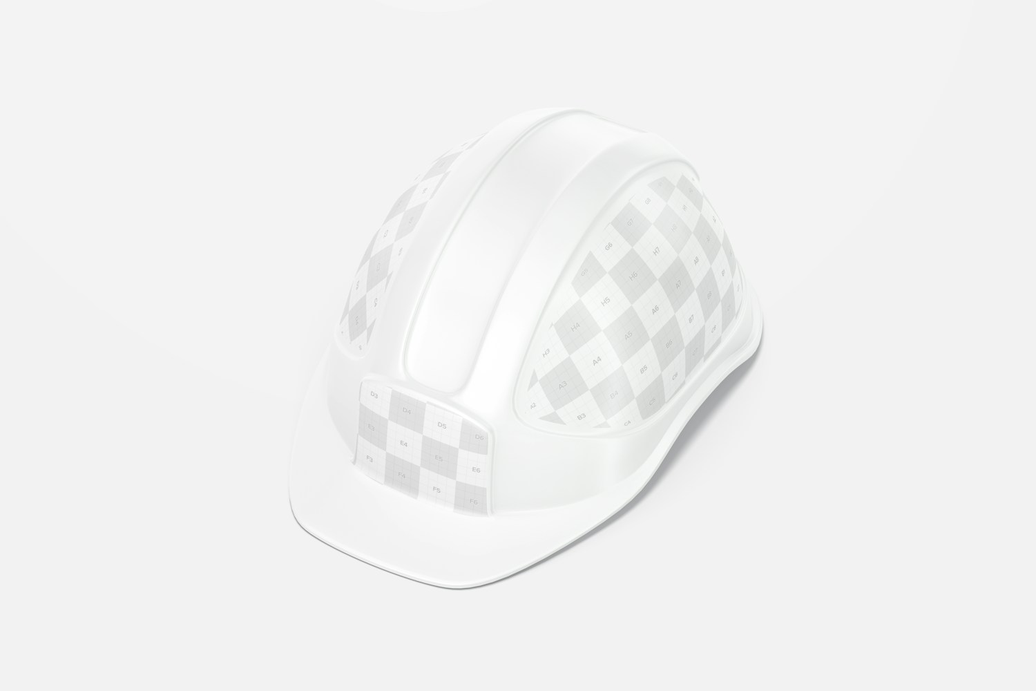 Construction Helmet Mockup, Perspective View