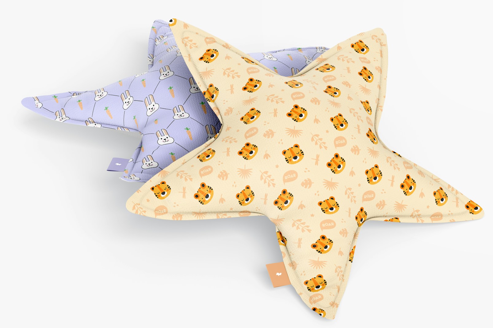 Star Pillows Set Mockup