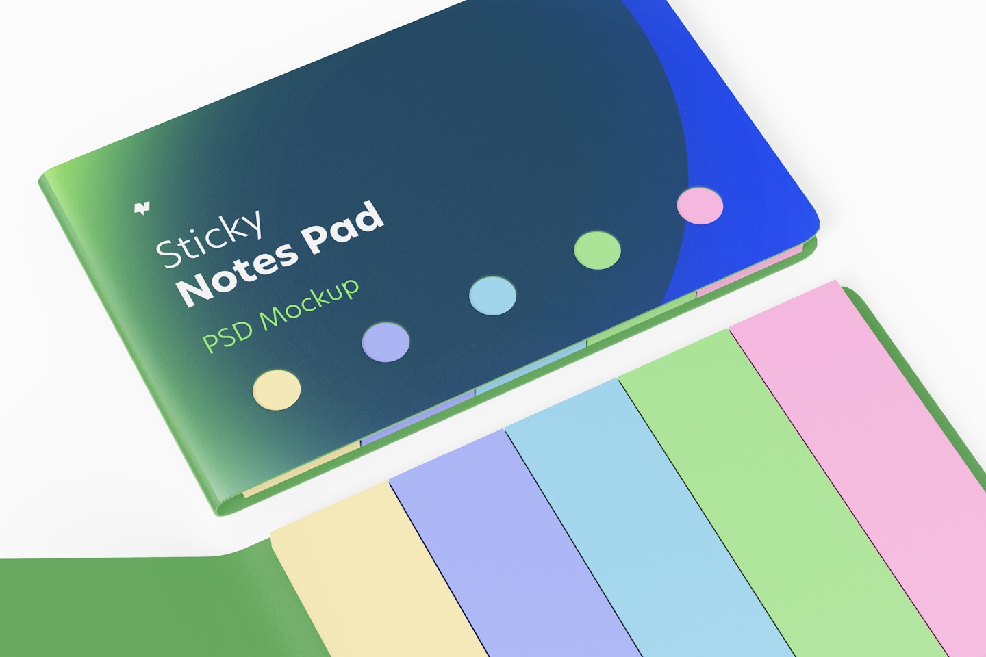Sticky Notes Pads Mockup, Close Up