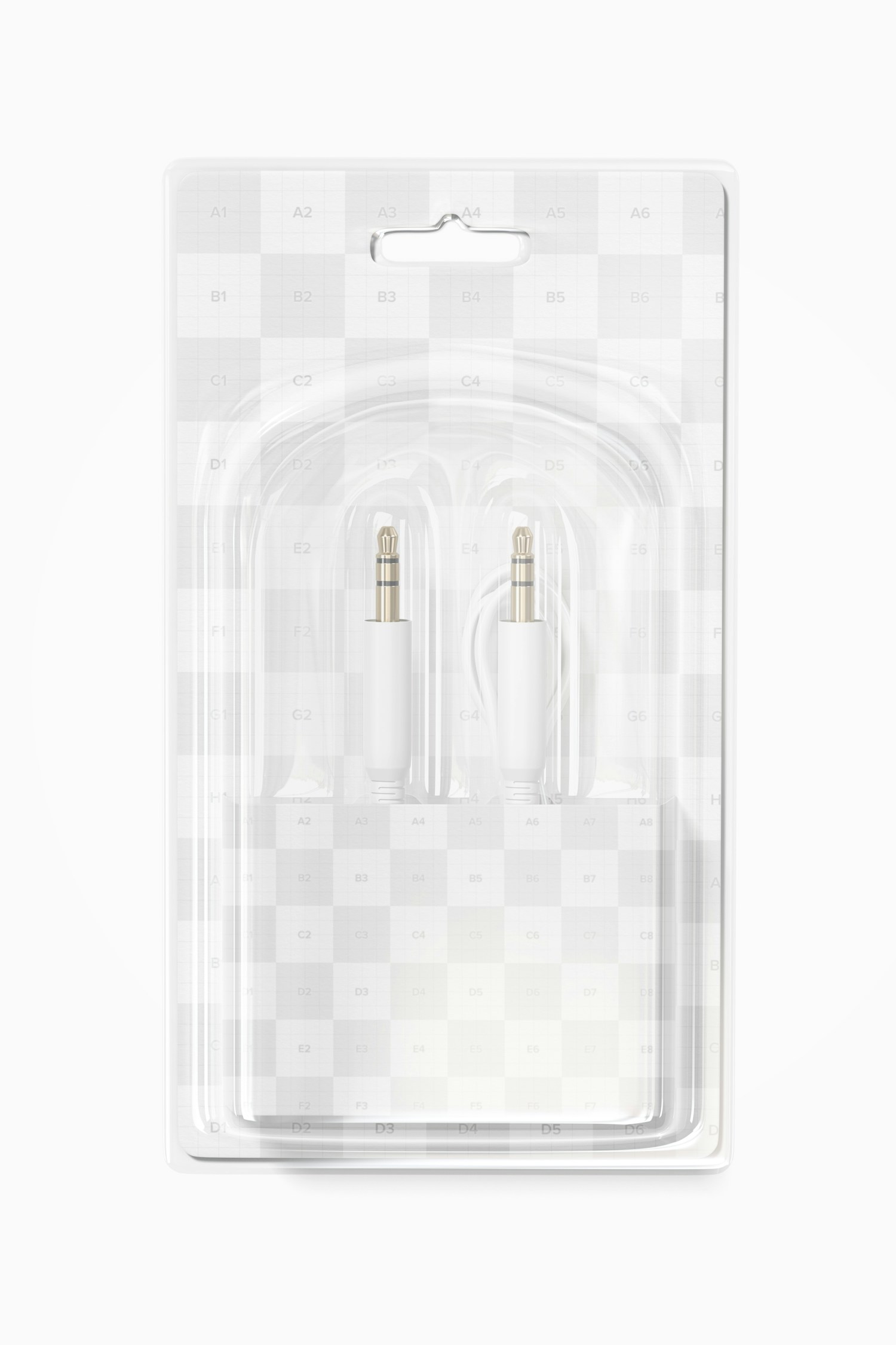 Stereo Audio Cable Mockup, Front View Stereo Audio Cable Mockup, Front View