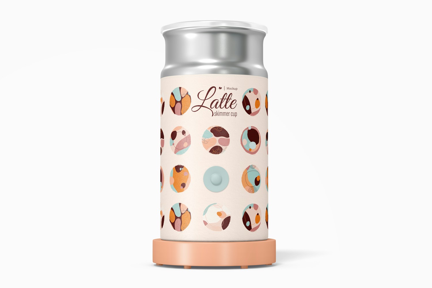 Latte Skimmer Cup Mockup, Front View