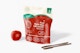 Fruit Plastic Bag with Handle Mockup, with Cutlery