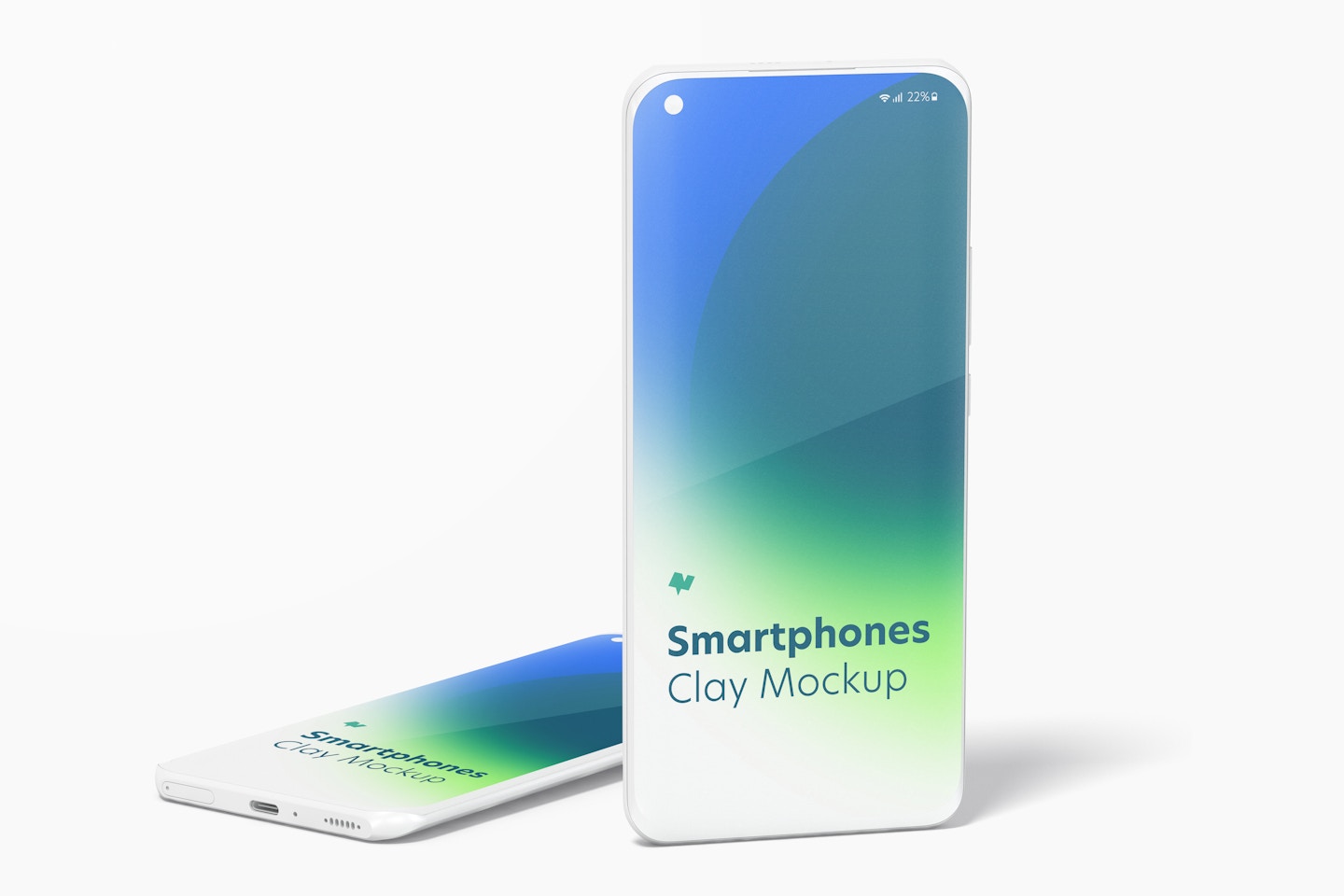 Clay Xiaomi Smartphones Mockup