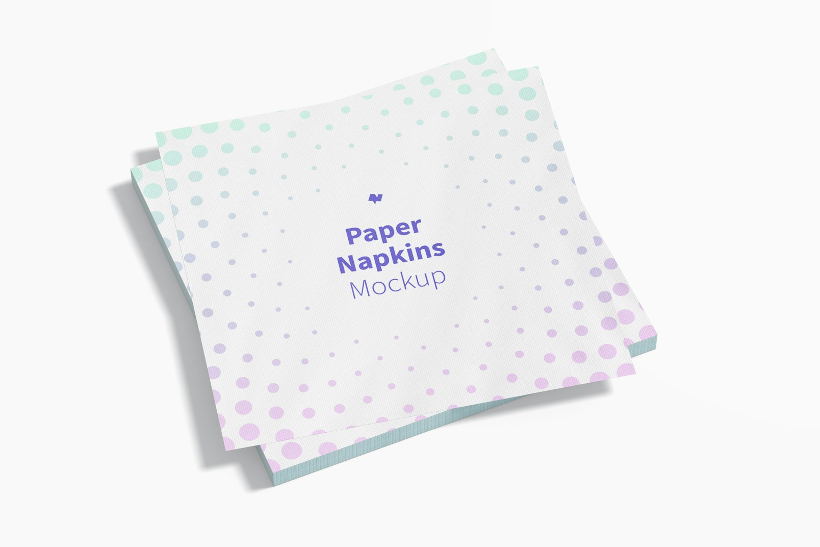 Paper Napkins Mockup, Stacked