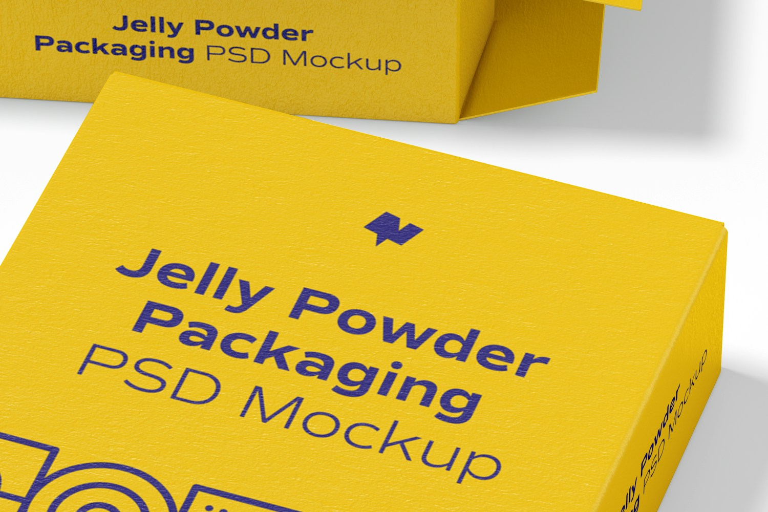Jelly Powder Packaging Mockup, Close-Up