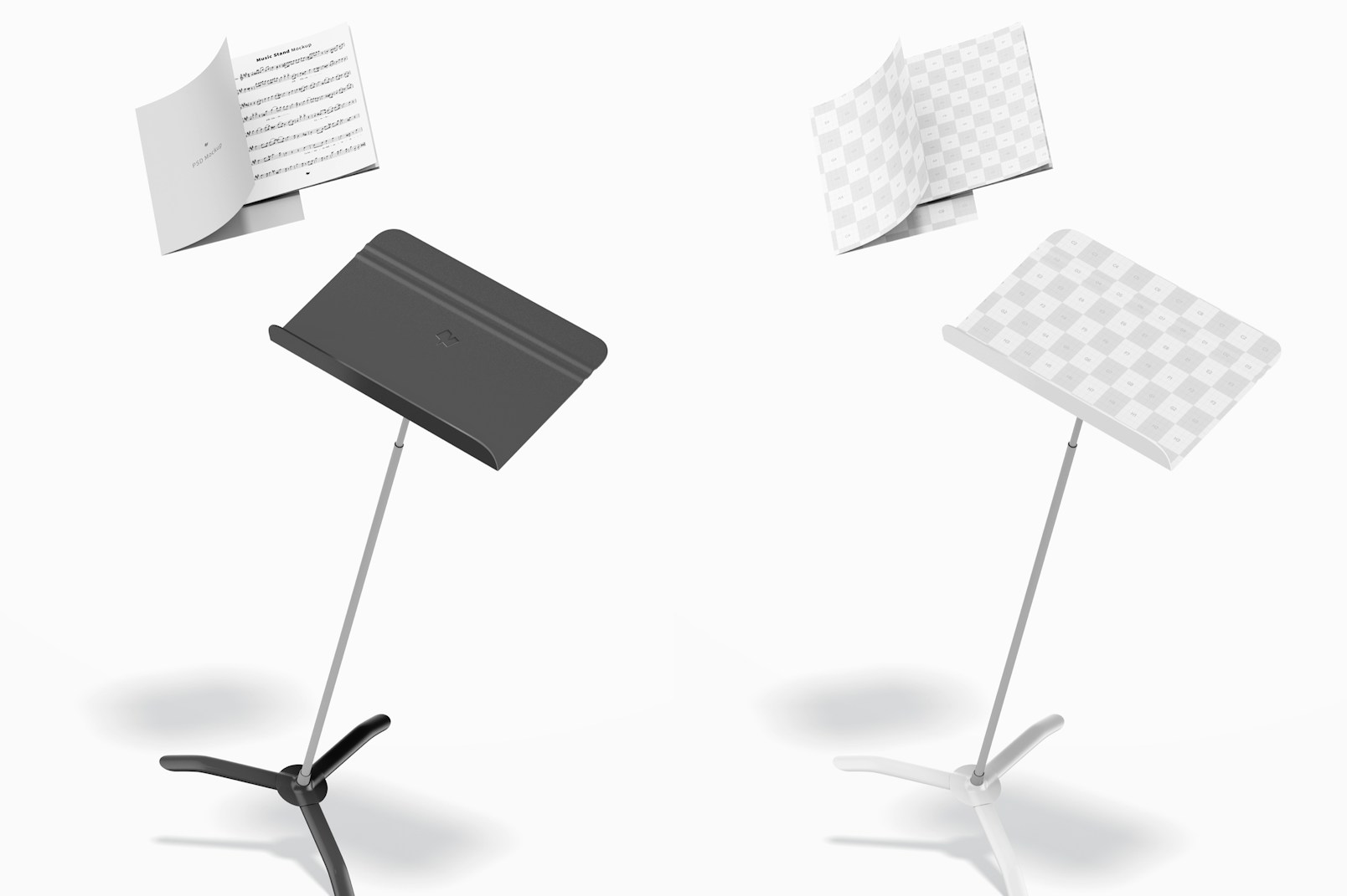 Music Stand Mockup, Floating