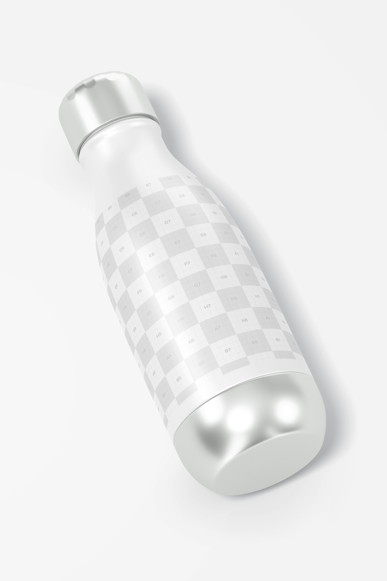 17 oz Metallic Water Bottle Mockup