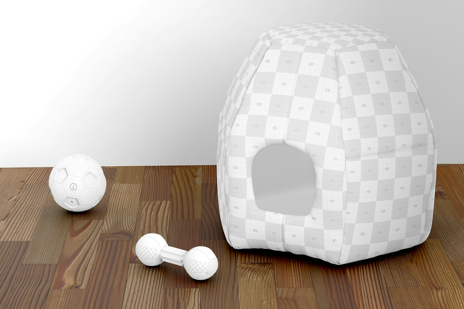 Pet House Mockup, Right View