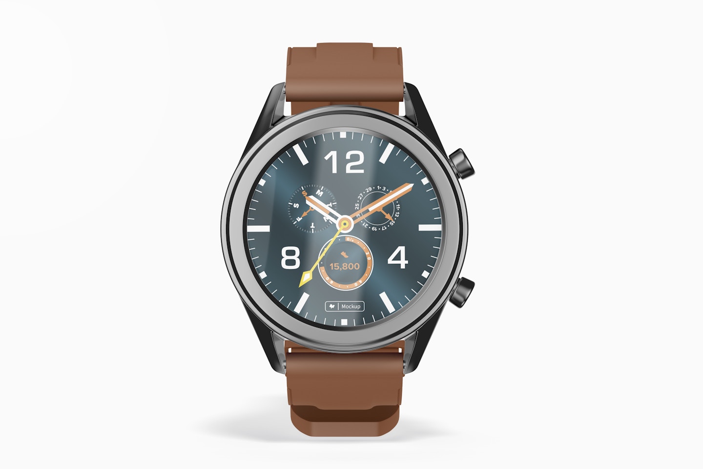 Maqueta de Reloj Inteligente Huawei Watch GT, Vista Frontal