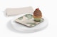Square Dessert Plate with Cupcake Mockup