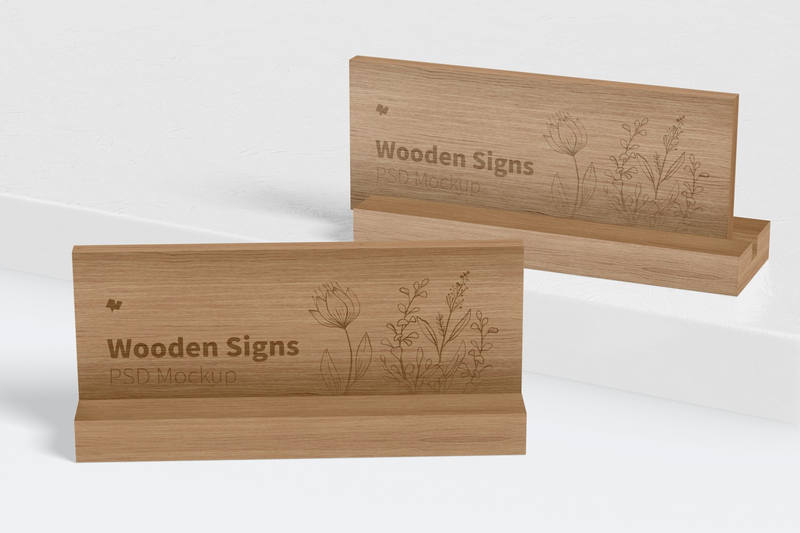 Wooden Signs Mockup